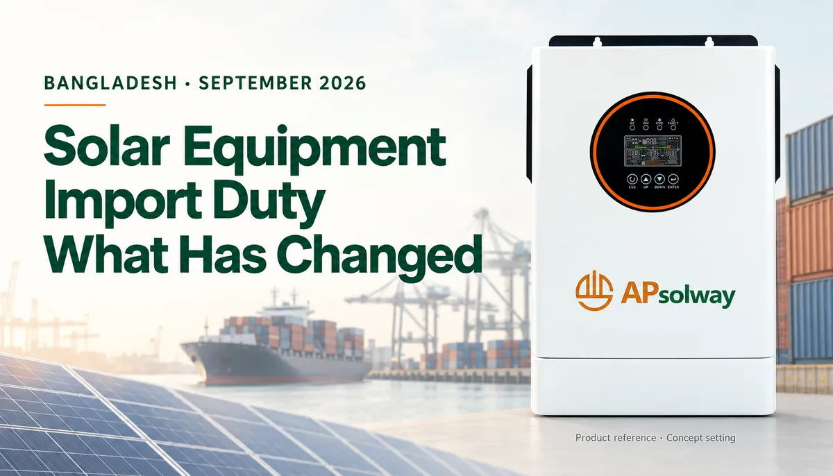 APsolway product in a concept rooftop solar setting
