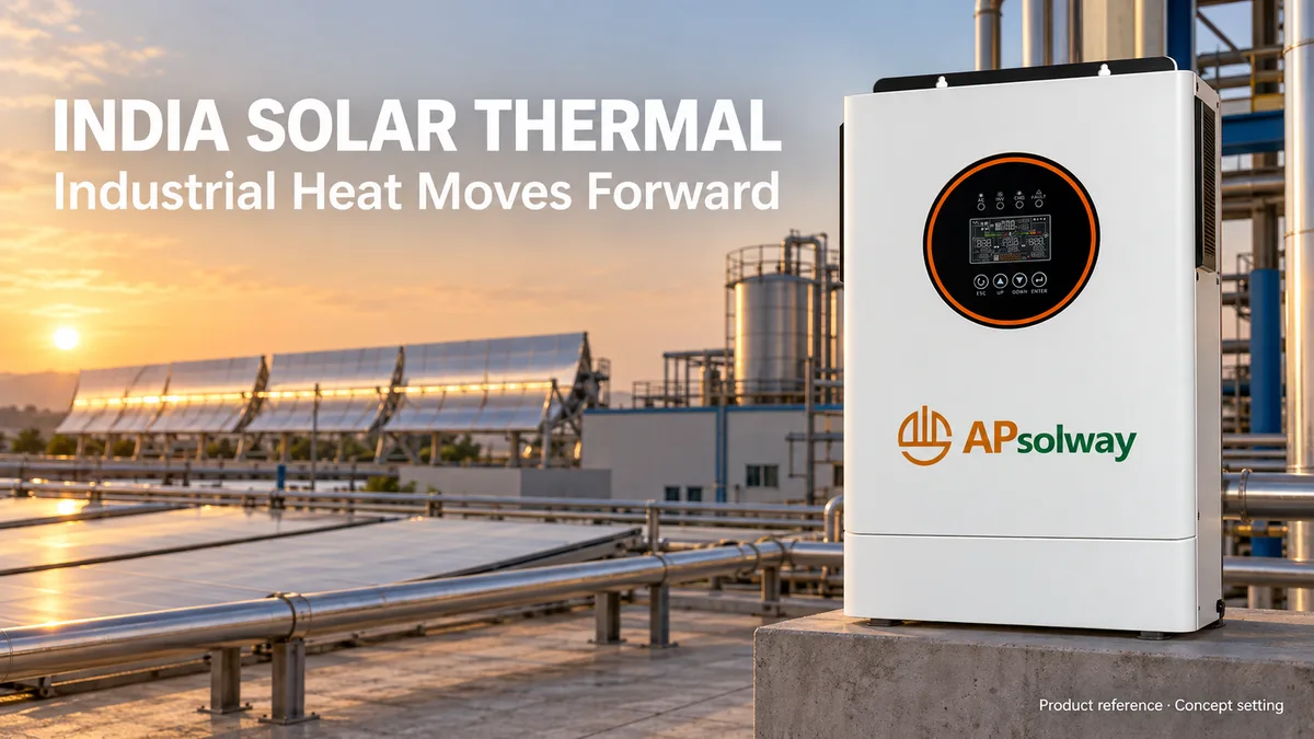 APsolway product in a concept rooftop solar setting