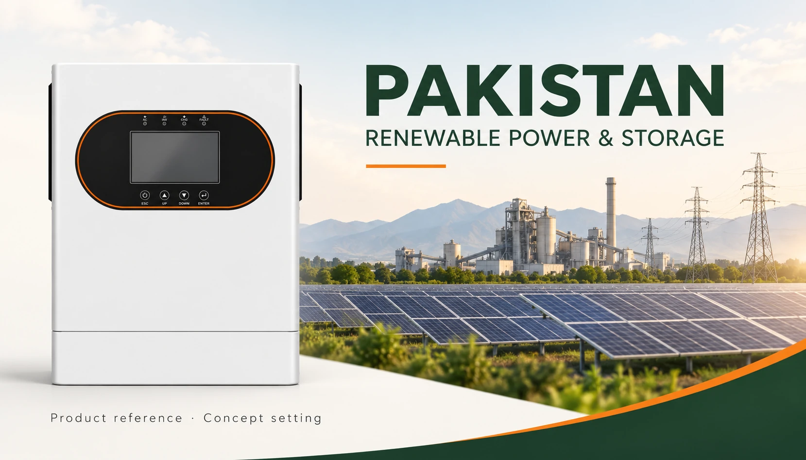 APsolway product in a concept rooftop solar setting